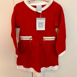 Bella Bliss red long sleeve dress